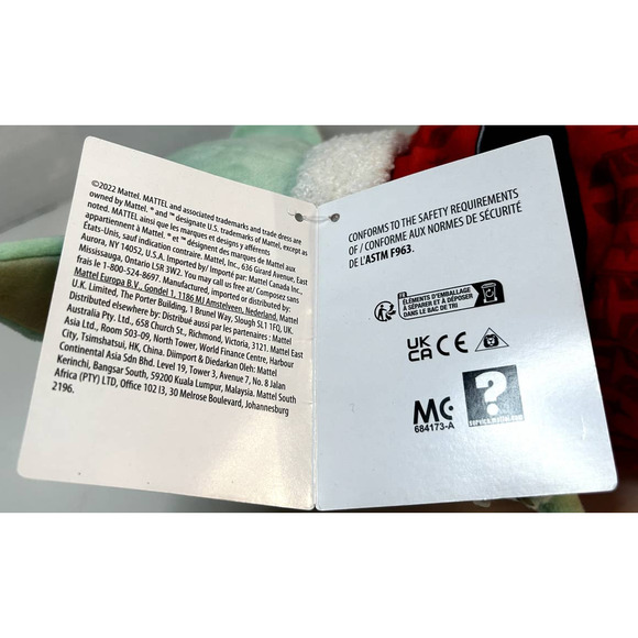 NEW Star Wars The Mandalorian Baby Yoda Grogu Santa Christmas Holiday Plush 10" - Picture 7 of 11